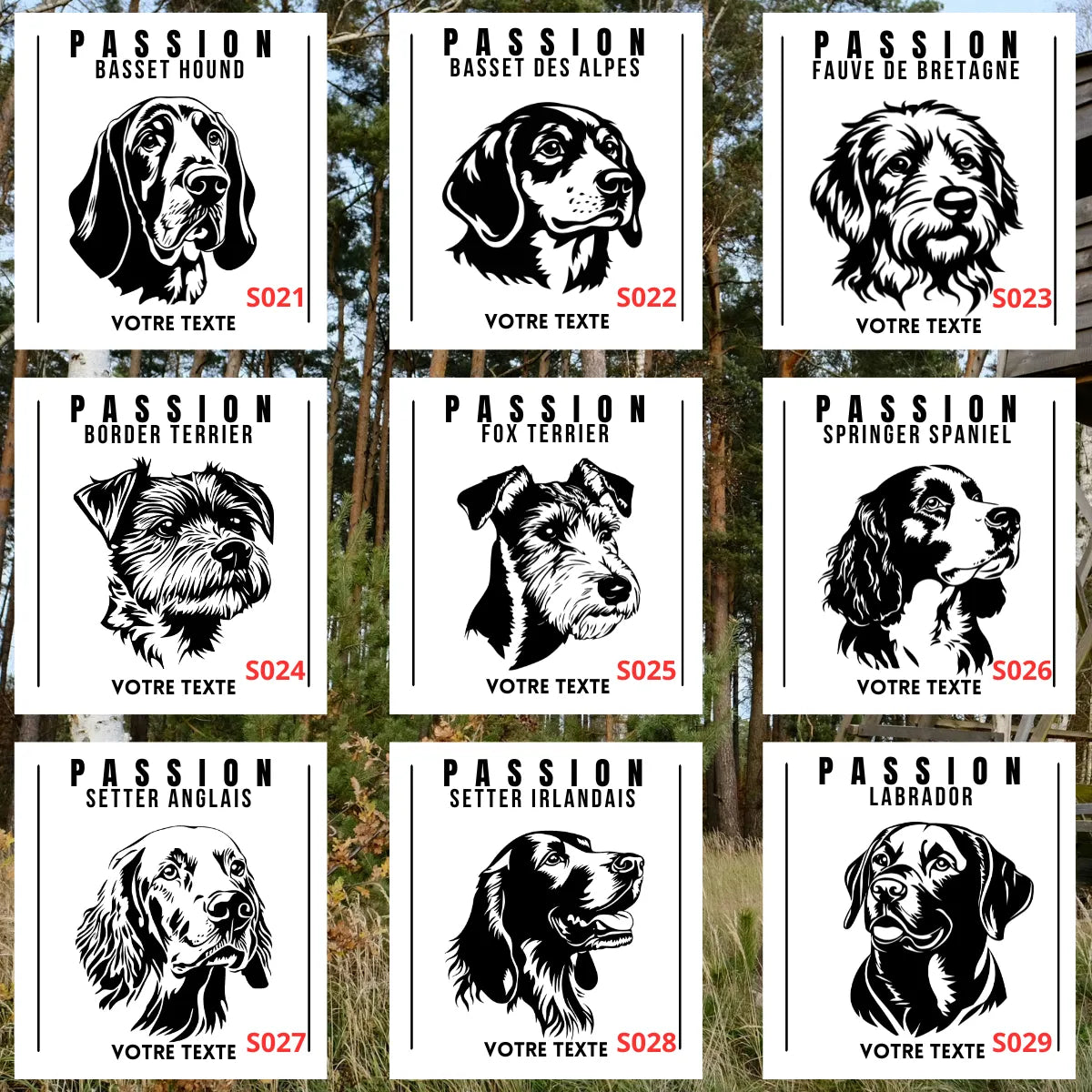 Stickers Personnalisé – Passion Chien de Chasse