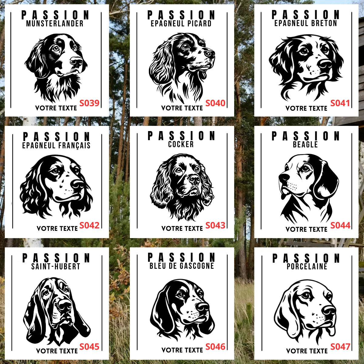 Stickers Personnalisé – Passion Chien de Chasse