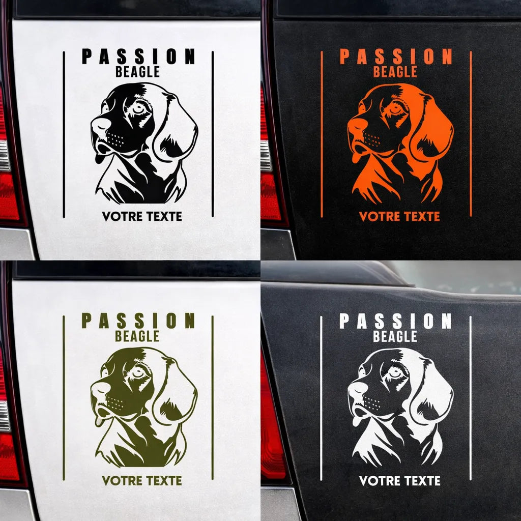 Stickers Personnalisé – Passion Chien de Chasse